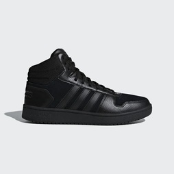 Adidas Hoops 2.0 Mid Férfi Akciós Cipők - Fekete [D55098]